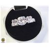 Image 1 : STAMPED 925 2.0 CT CZ CENTER WITH 0.75 CT