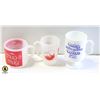 Image 1 : SET OF 3 VINTAGE ADVERTISING MUGS