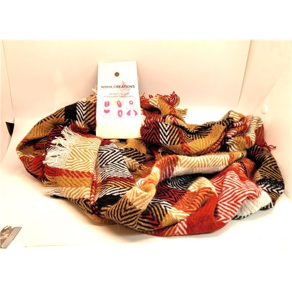 SOFT FALL COLORS, INFINITY SCARF FROM