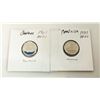 Image 1 : LOT OF 2 CANADIAN 10 CENT COINS,