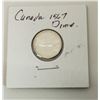 Image 1 : CANADIAN 1967 10 CENT COIN.