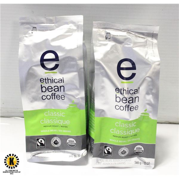 2 BAGS ETHICAL COFFEE CLASSIC BEST BEFORE??