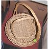 PAIR OF WICKER BASKETS