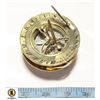 BRASS SUNDIAL AND COMPASS