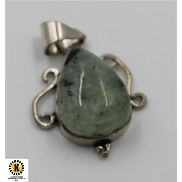 #282-NATURAL PRENITE PENDANT