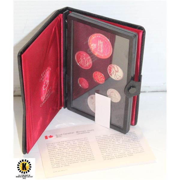 1977 DOUBLE STRUCK SILVER DOLLAR 7 COIN SET