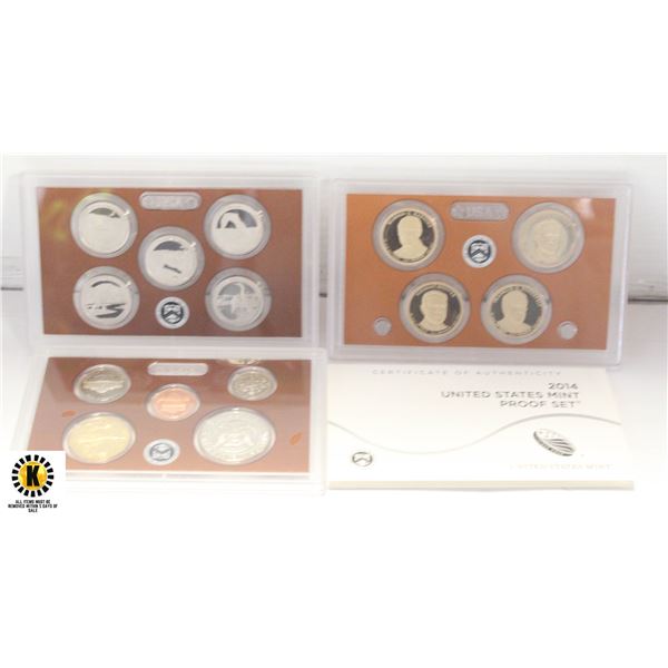 2014 US MINT 14 COIN SET PROOF