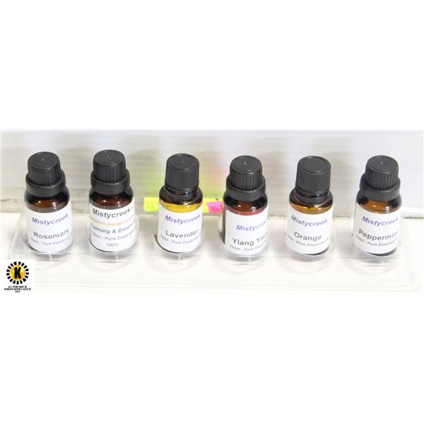 NEW 6 BOTTLES 15 ML ESSENTIAL OILS