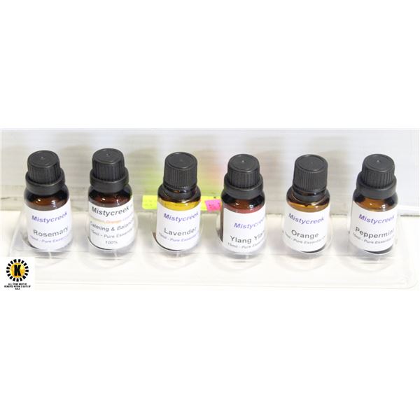 NEW 6 BOTTLES 15 ML ESSENTIAL OILS