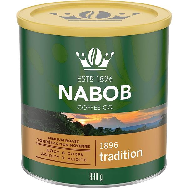 NEW NABOB 930G MEDIUM ROAST FINELY GROUND COFFEE