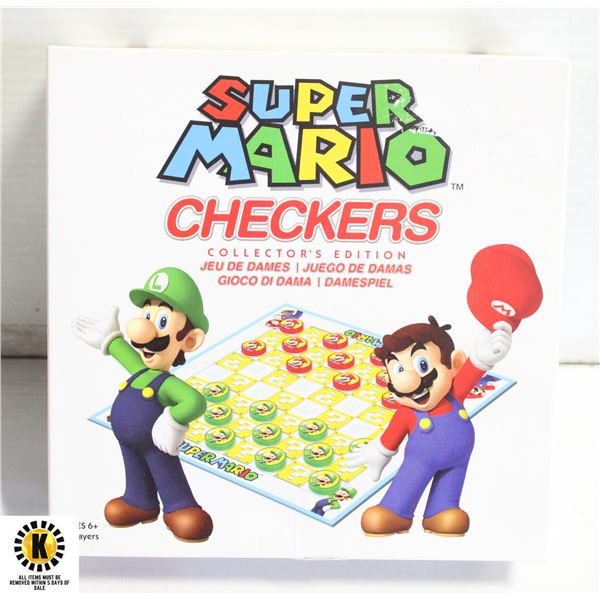 SUPER MARIO CHECKERS NEW