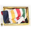 HUDSON BAY MULTI STRIPE DOG JACKET FOR