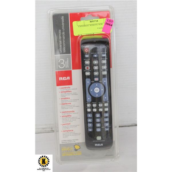 UNIVERSAL REMOTE NEW