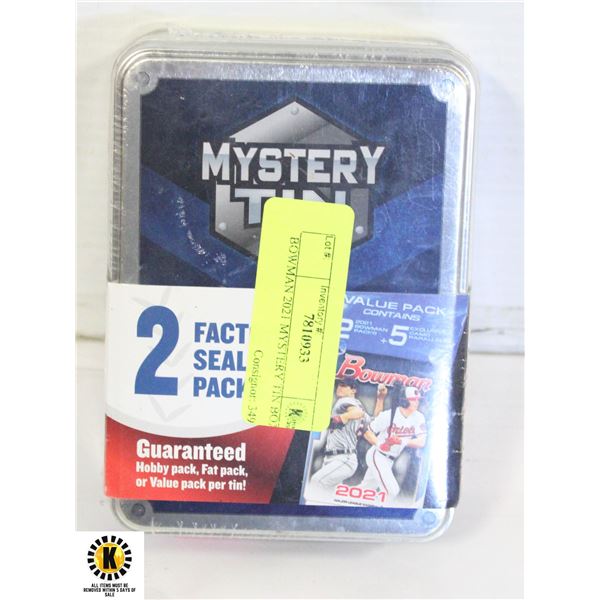 BOWMAN 2021 MYSTERY TIN BOX