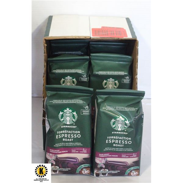 NEW 6 PACK OF STARBUCKS DARK ROAST, ESPRESSO ROAST