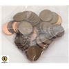 BAG OF OLD VARIOUS CANADA 1 CENT COINS