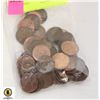 BAG OF OLD VARIOUS CANADA 1 CENT COINS