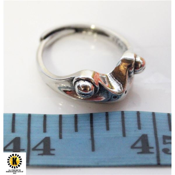 FROG FACE STYLE FASHION RING