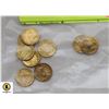 Image 1 : LOT OF 10 REPLICA MINI GOLD PLATED COINS
