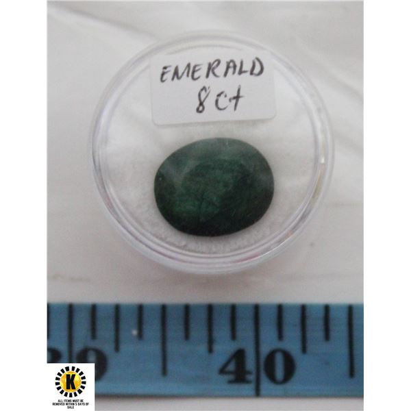 8.0CT EMERALD GEMSTONE, ENHANCED