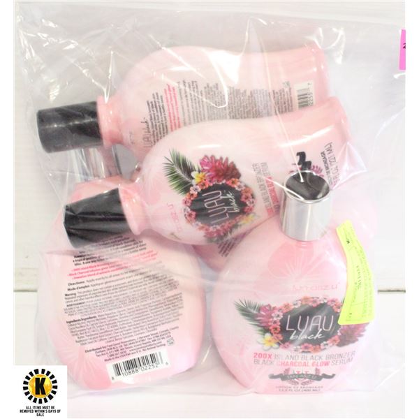 5 BOTTLES OF LUAU BLACK 200X ISLAND BLACK BRONZER