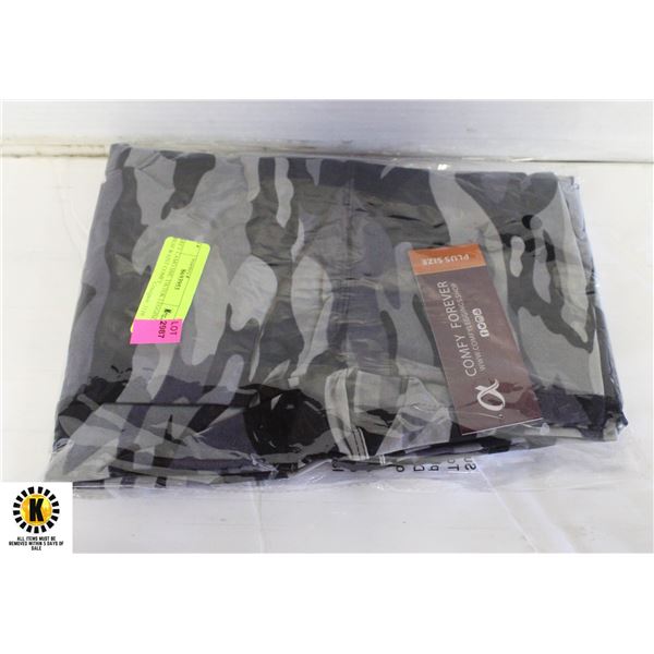 GREY CAMO SML TIKTOK LEGGINGS HIGH WAIST COMFY