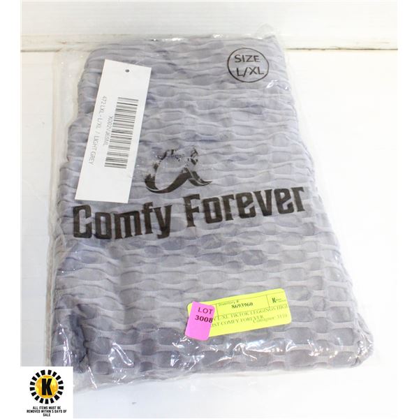 GREY L/XL TIKTOK LEGGINGS HIGH WAIST COMFY FOREVER