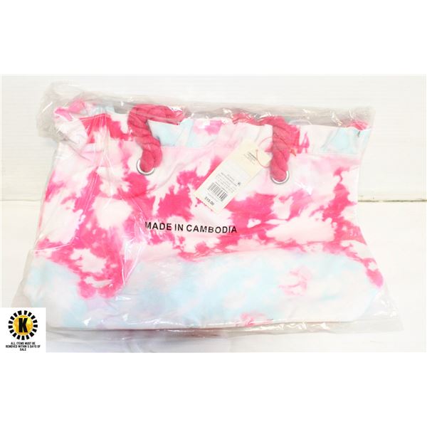VINTAGE TIE DYE TOTE BAG FOR WOMAN LARGE NEW
