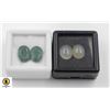 Image 1 : #228-AQUARMARINE 6.55CT & GREEN EMERALD 6.00CT