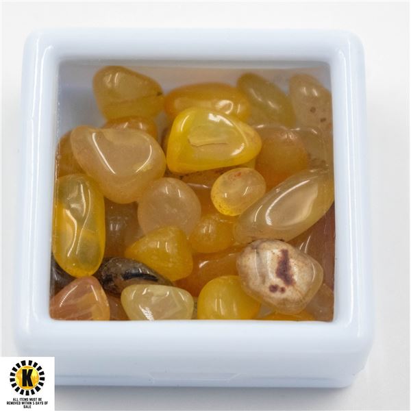 #155-NATURAL YELLOW AGATE ROUGHT 99.65CT