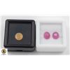 Image 1 : #237-HEATED RUBY 4.35 CT  & YELLOW SAPPHIRE 2.60CT