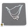 Image 1 : #37-STERLING SILVER NECKLACE  18"/2PCS