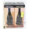 Image 1 : 2 HOME ACCENTS PATIO WINE BOTTLE TEA-LIGHT HOLDER