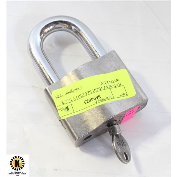 RAILWAY HIGH SECURITY LOCK WITH KEY