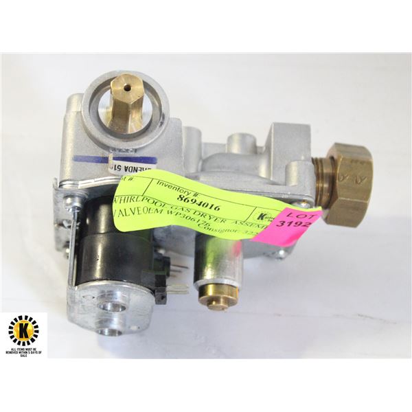 WHIRLPOOL GAS DRYER  ASSEMBLY VALVE OEM WP306176