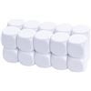 Image 1 : NEW LOT OF 100 22MM DICE - BLANK WHITE DICE