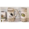 VINTAGE "RIO" CERAMIC BEER STEINS SET OF 2