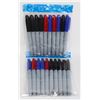 Image 1 : 2 NEW PACKS OF PERMANENT MARKERS. BLACK, BLUE AND