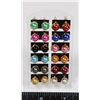 NEW 24PC FAUX PEARL EARRING SET WITH STAND