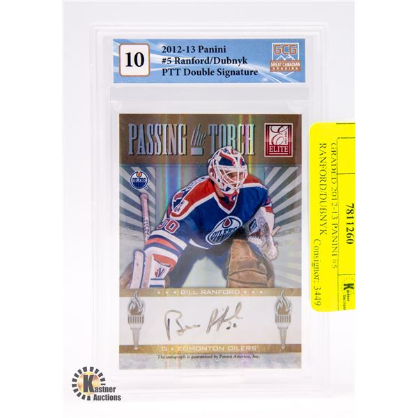 GRADED 2012-13 PANINI #5 RANFORD/DUBNYK