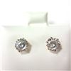 Image 1 : BZ1598-155 10K WHITE MOISSANITE (2CT) EARRINGS