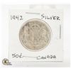 Image 1 : 1942 SILVER 50 CENT COIN