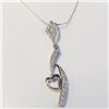 Image 1 : BZ1666-61 .925 SILVER CZ 16" NECKLACE