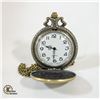 Image 2 : BRAND NEW BRONZE FISHING SCENE POCKET WATCH