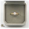 Image 1 : GOLD RING WITH 0.50 CT MOISSANITE SIZE 6
