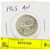 Image 1 : 1965 CANADIAN SILVER QUARTER