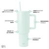 Image 1 : NEW SIMPLE MODERN 40OZ TREK TUMBLER WITH STRAW