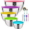 Image 1 : NEW MIXING BOWLS W/ AIRTIGHT LIDS AND ACCESSORIES