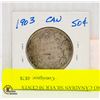 Image 2 : 1903 CANADIAN SILVER 50 CENTS