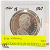 Image 2 : 1967 CANADIAN SILVER DOLLAR COIN